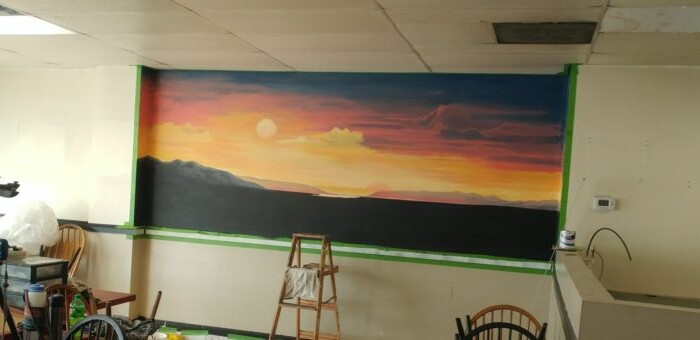 Twin Suns Mural, first three days